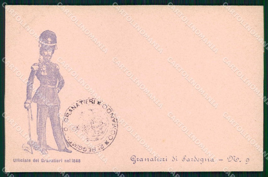 Militari Reggimentali 2° Reggimento Granatieri di Sardegna cartolina KF4414 – fronte