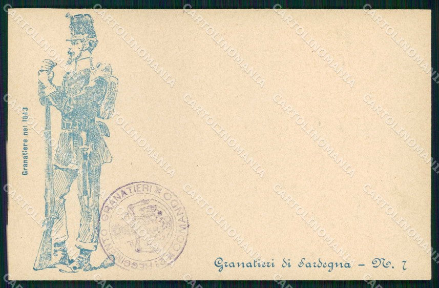Militari Reggimentali 2° Reggimento Granatieri di Sardegna cartolina KF4419 – fronte