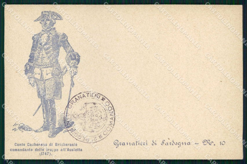 Militari Reggimentali 2° Reggimento Granatieri di Sardegna cartolina KF4421 – fronte