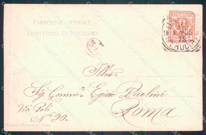 Militari Reggimentali Museo Granatieri Sardegna Mola Gaeta cartolina KF4423 – retro