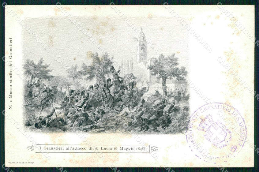 Militari Reggimentali Granatieri Sardegna Santa Lucia Comando cartolina KF4427 – fronte