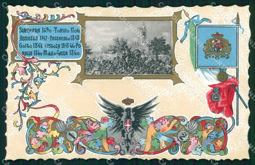 Militari 1° 2° Reggimento Brigata Granatieri di Sardegna cartolina KF4437 – fronte