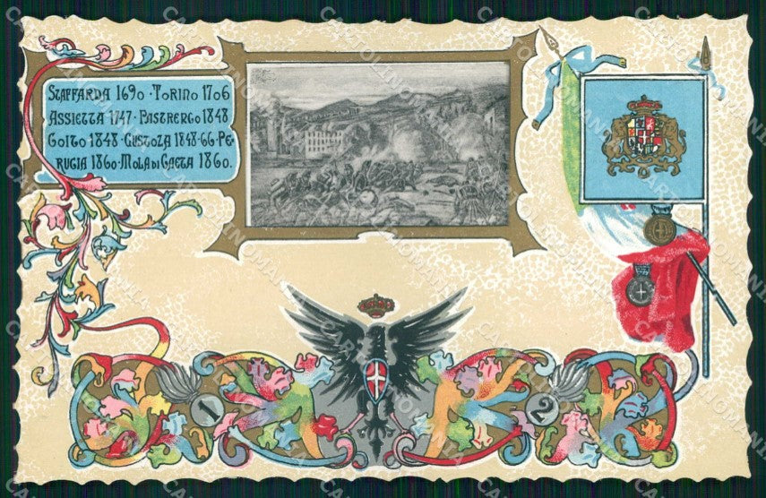 Militari 1° 2° Reggimento Brigata Granatieri di Sardegna cartolina KF4444 – fronte
