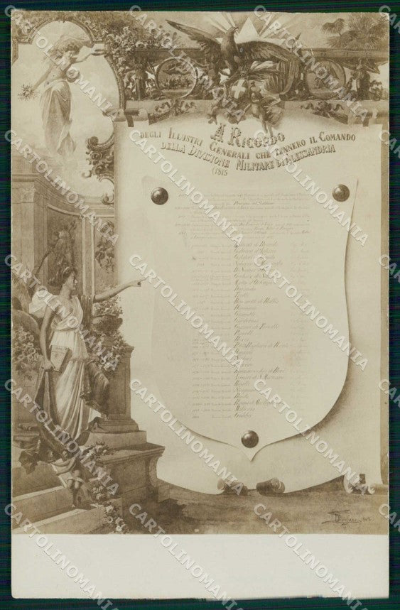 Militari Reggimentali Divisione Militare di Alessandria foto cartolina KF4457 – fronte