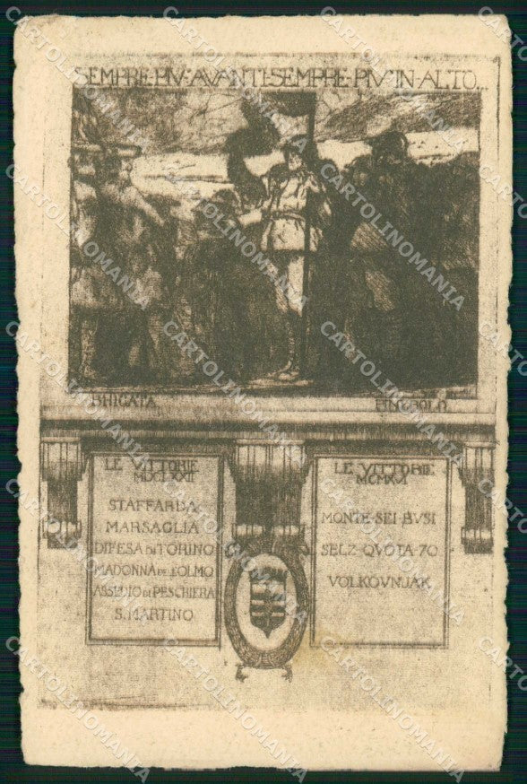 Militari Reggimentali Brigata Pinerolo cartolina KF4469 – fronte