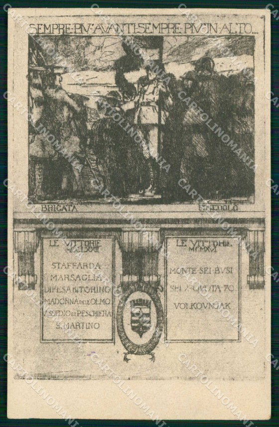 Militari Reggimentali Brigata Pinerolo 14° Reggimento Fanteria cartolina KF4470 – fronte
