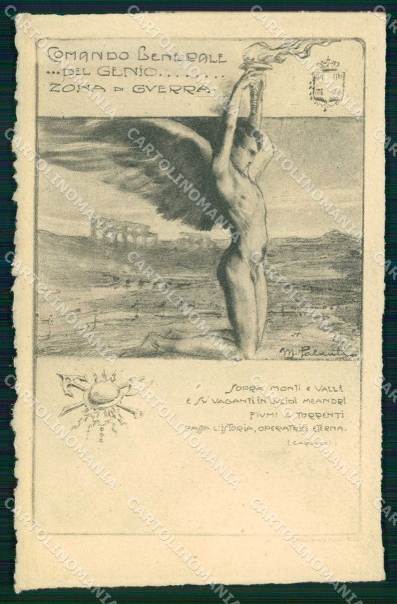 Militari Reggimentali Comando Generale Genio Carducci Palanti cartolina KF4474 – fronte