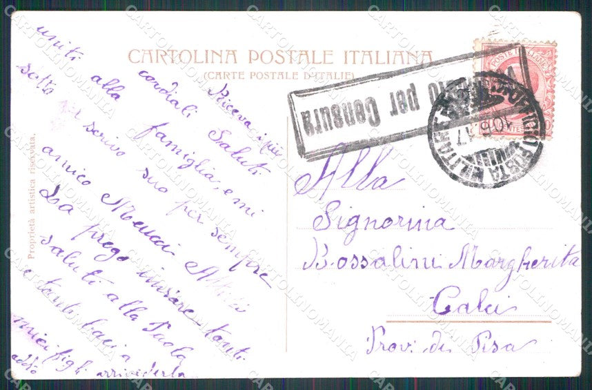 Militari 14ª Sezione Telefonica Rivarolo Mantovano PIEGHE cartolina KF4475 – retro