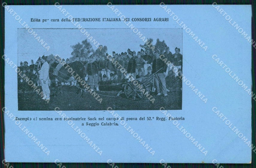Militari Reggimentali 52° Regg. Fanteria Semina Reggio Calabria cartolina KF4482 – fronte