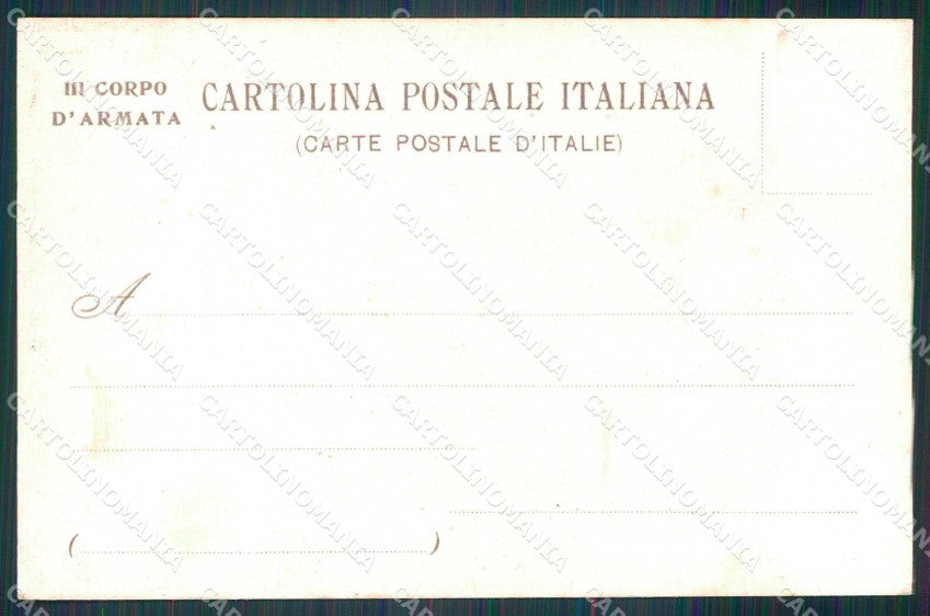 Militari Reggimentali 3° Corpo Armata cartolina KF4484 – retro