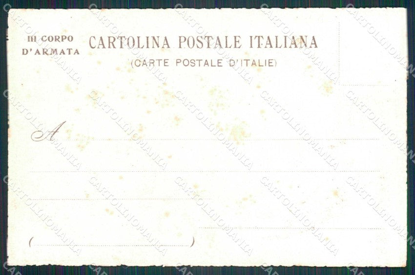 Militari Reggimentali 3° Corpo Armata cartolina KF4485 – retro