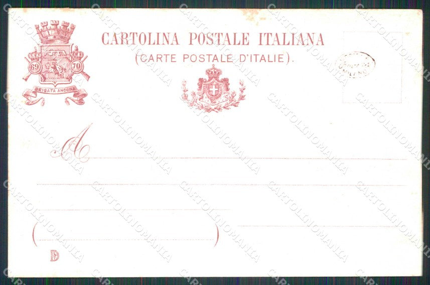 Militari Reggimentali 69° 70° Regg. Fanteria Brigata Ancona cartolina KF4489 – retro