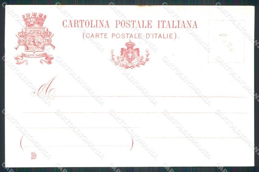 Militari Reggimentali 69° 70° Regg. Fanteria Brigata Ancona cartolina KF4490 – retro