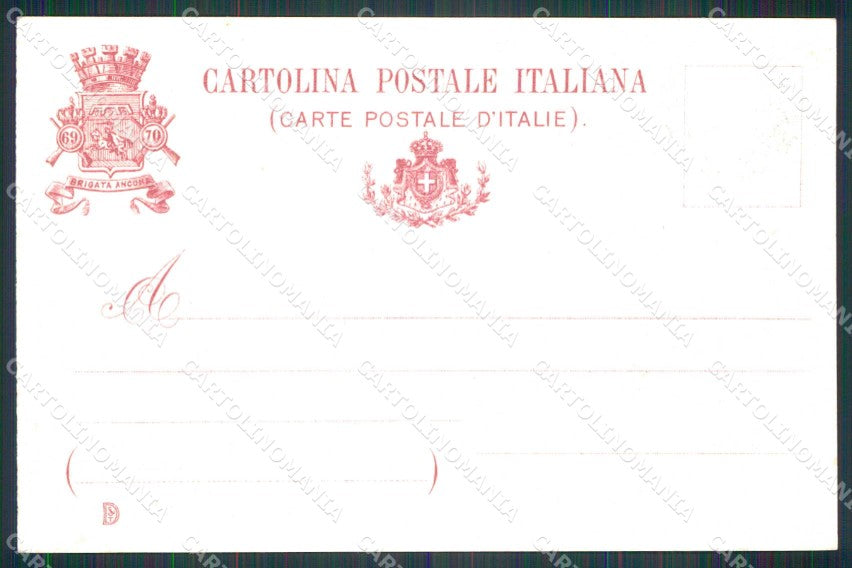 Militari Reggimentali 69° 70° Regg. Fanteria Brigata Ancona cartolina KF4492 – retro