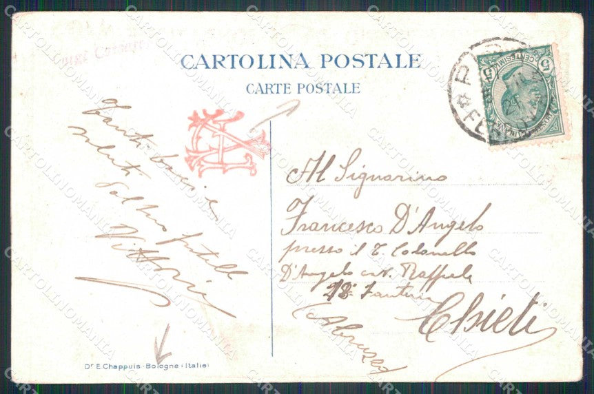Militari 50° Anniversario Fondazione Brigata Abruzzi PIEGHINE cartolina KF4493 – retro