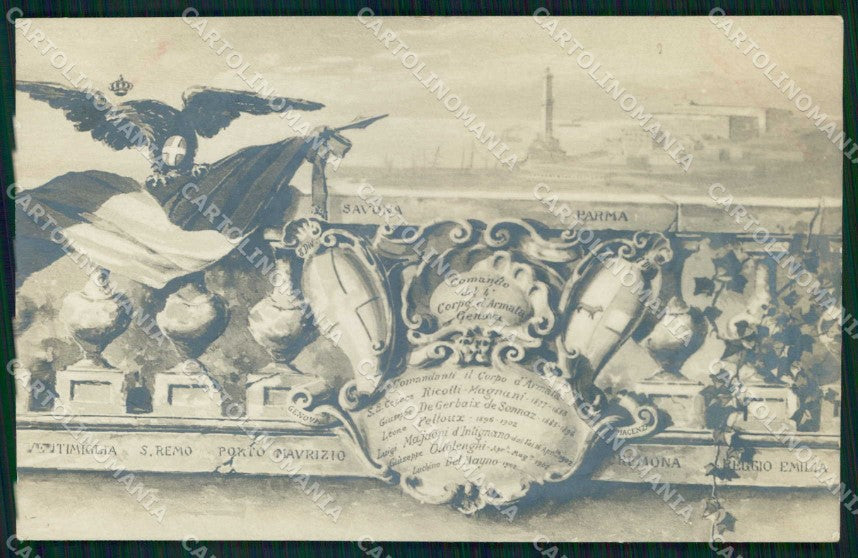 Militari IV Corpo d'Armata Genova foto cartolina KF4495 – fronte