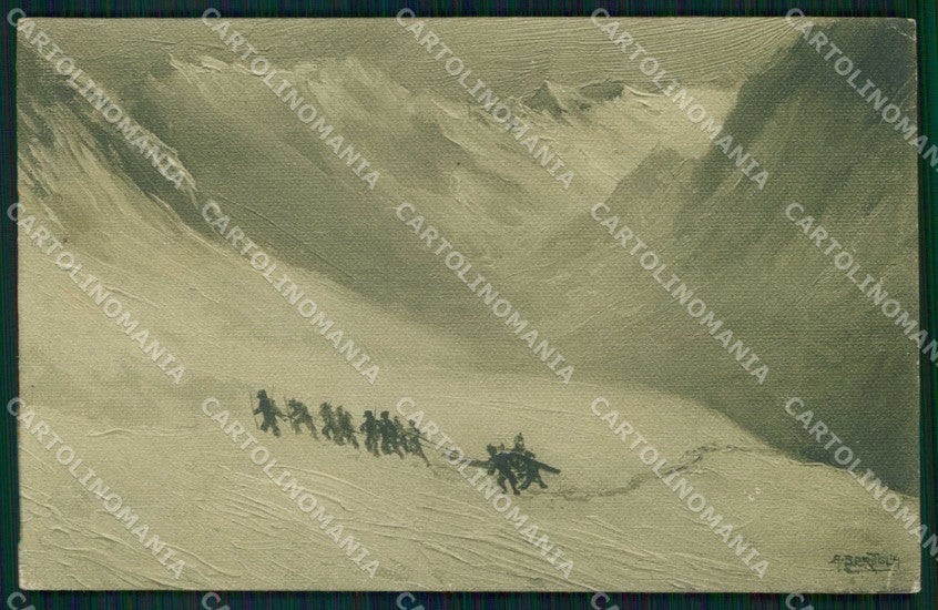 Militari Propaganda WW1 WWI Soldati Bertiglia serie 62 cartolina KF4499 – fronte