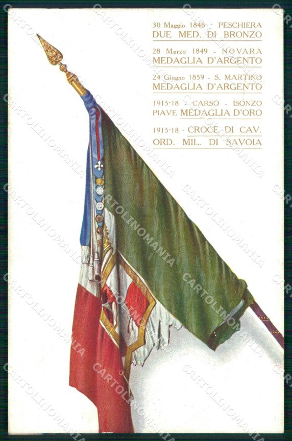Militari Reggimentali 13° Regg. Fanteria Pinerolo Tricolore cartolina KF4508 – fronte