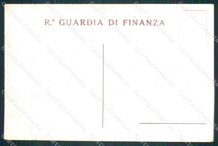 Militari Guardia Finanza GdF Consegna Bandiera 1914 cartolina KF4518 – retro