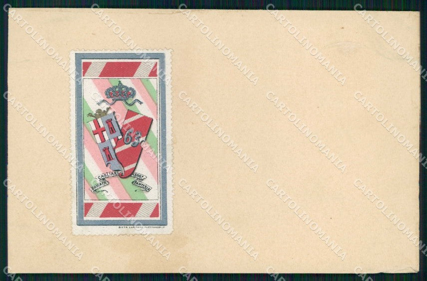 Militari Reggimentali 63° Fanteria Brigata Cagliari STRAPPINO cartolina KF4526 – fronte