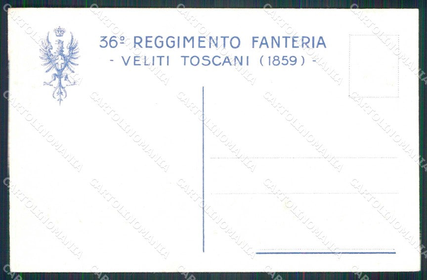 Militari 36° Regg. Fanteria Veliti Toscani Messina Trento cartolina KF4532 – retro