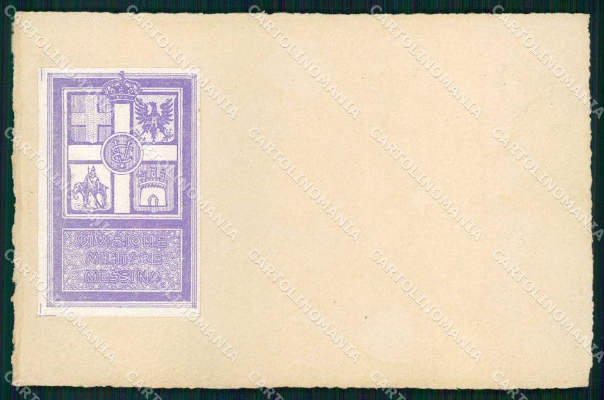 Militari Reggimentali Divisione Militare di Messina cartolina KF4544 – fronte