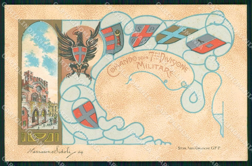 Militari 7ª Divisione Militare di Piacenza cartolina KF4559 – fronte