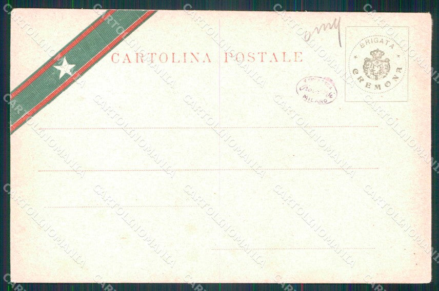 Militari Reggimentali 21° 22° Regg. Fanteria Brigata Cremona cartolina KF4561 – retro