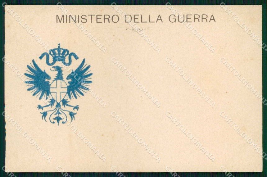 Militari WW1 WWI Ministero della Guerra cartolina KF4565 – fronte