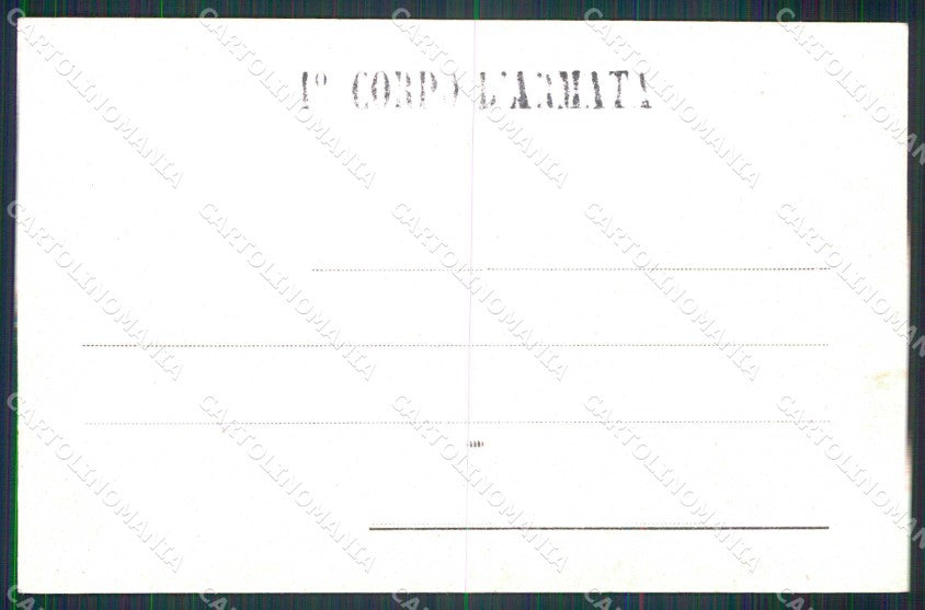 Militari Reggimentali 1° Corpo d'Armata Torino Novara Ivrea cartolina KF4582 – retro