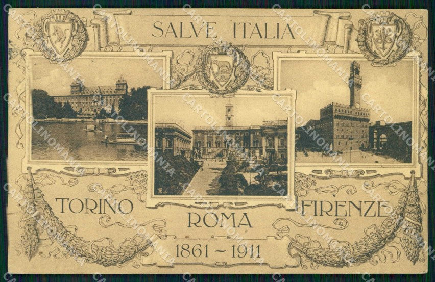 Militari Unità Italia Torino Roma Firenze Alterocca 11860 cartolina KF4602 – fronte