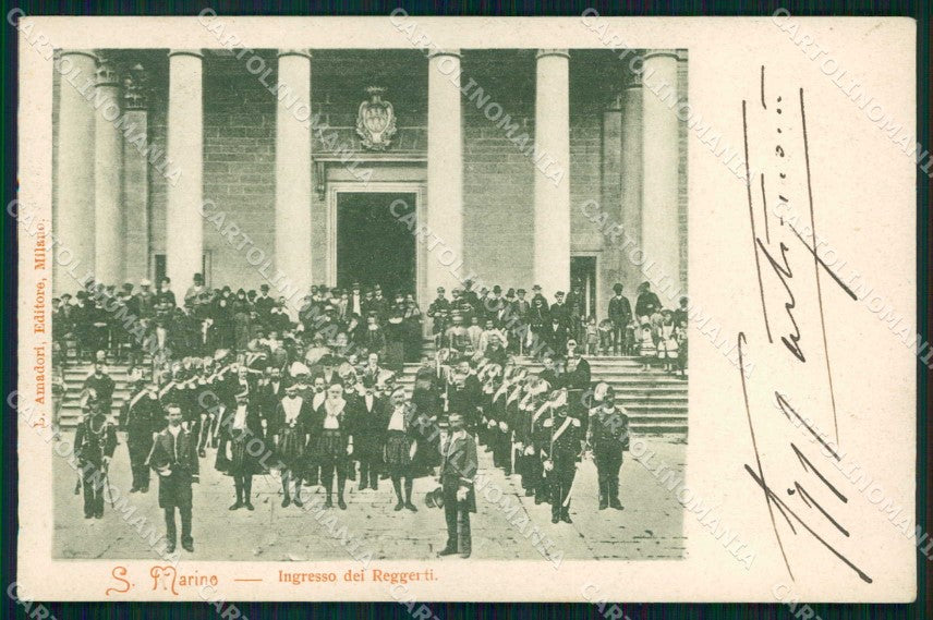 Rimini Rep. San Marino Ingresso Reggenti cartolina KF4607 – fronte