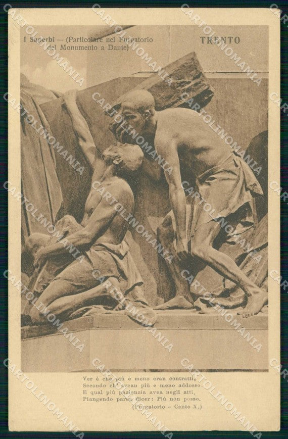 Trento città serie Dante Nostro cartolina KF4614 – fronte