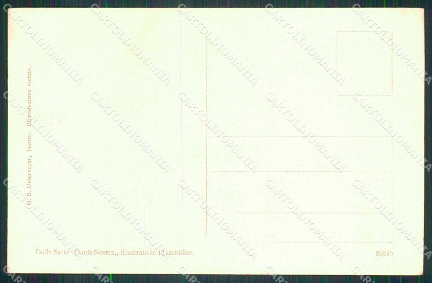 Trento città serie Dante Nostro cartolina KF4614 – retro
