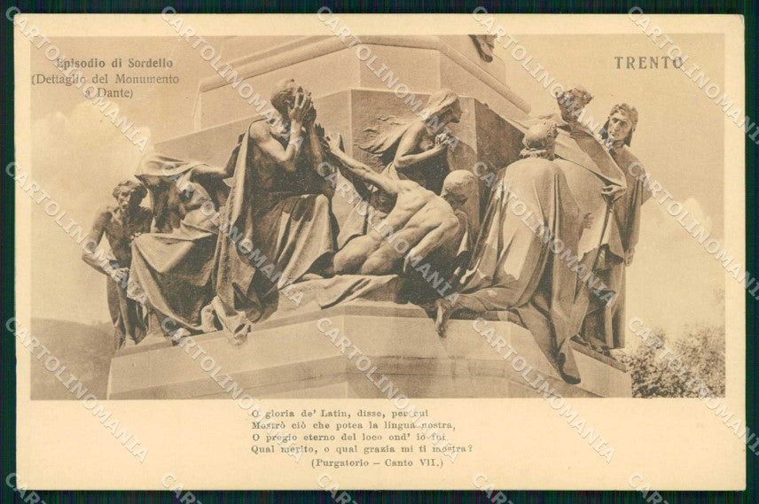 Trento città Circolo Propaganda Difesa Italianità Dante cartolina KF4615 – fronte