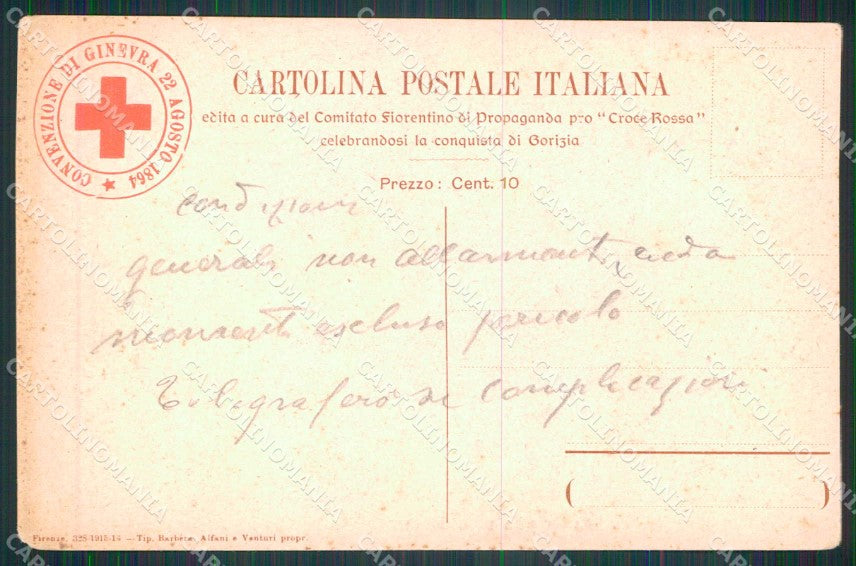 Gorizia città Comitato Fiorentino Pro Croce Rossa Firenze cartolina KF4619 – retro