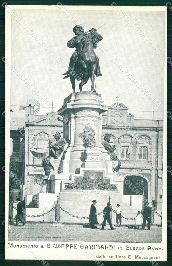 Argentina Buenos Ayres Monumento Giuseppe Garibaldi cartolina KF4626 – fronte