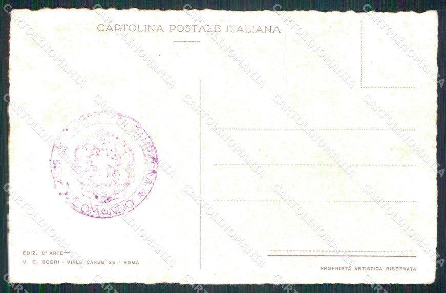 Militari Reggimentali I° Regg. Artiglieria Campagna Mari Boeri cartolina KF4651 – retro