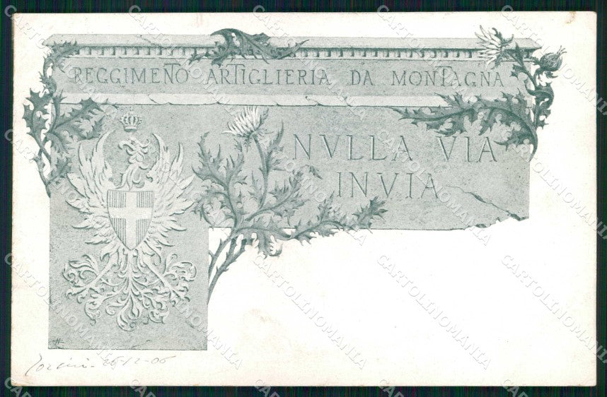 Militari Reggimento Artiglieria Montagna Alpini STRAPPINO cartolina KF4659 – fronte