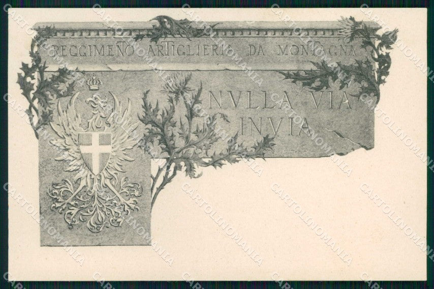 Militari Reggimento Artiglieria da Montagna Alpini Genta cartolina KF4663 – fronte