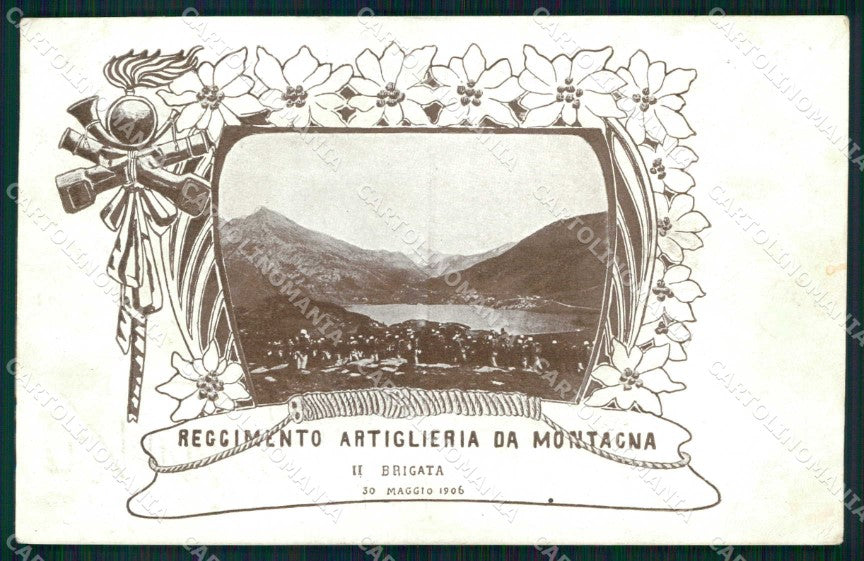 Militari Reggimento Artiglieria Montagna Alpini IIª Brigata cartolina KF4667 – fronte