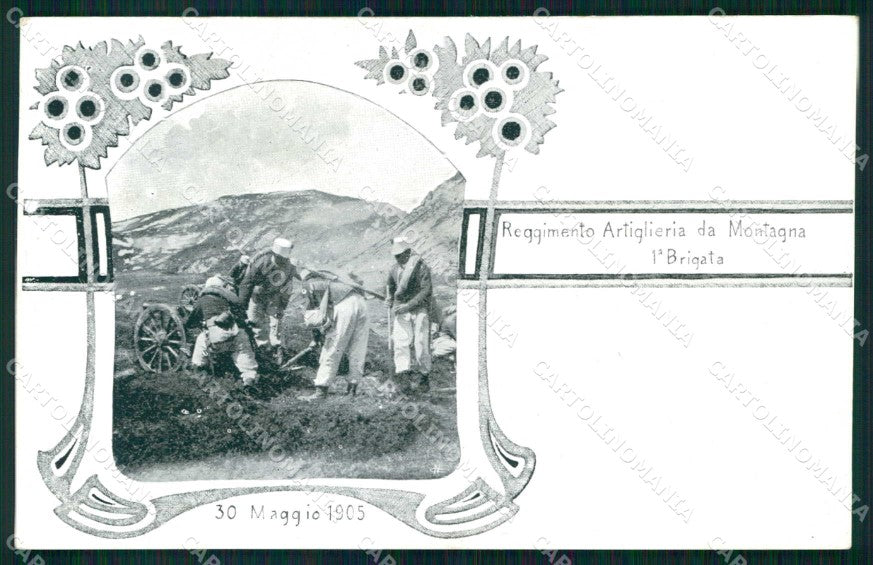 Militari Reggimento Artiglieria Montagna Alpini Iª Brigata cartolina KF4668 – fronte