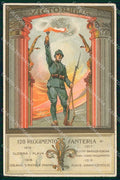 Militari Reggimentali 128° Regg Fanteria 1920 Derenzi cartolina KF4678 – fronte