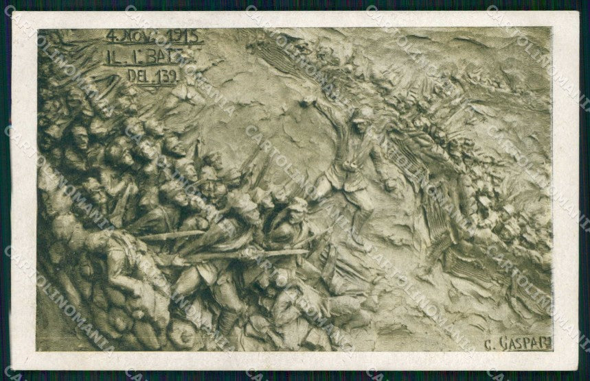 Militari Reggimentali 139° Reggimento Fanteria 1° Battaglione cartolina KF4713 – fronte