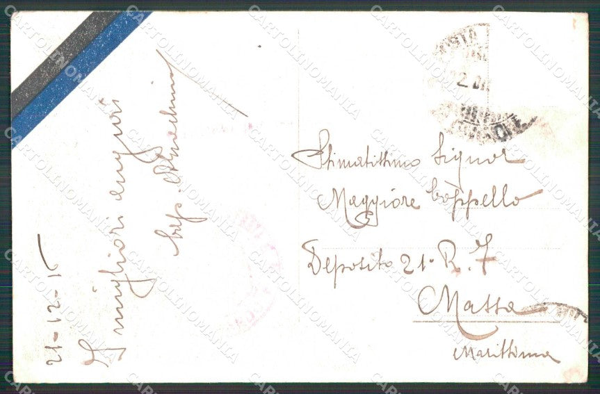 Militari Reggimentali 125° Reggimento Fanteria PIEGHINE cartolina KF4718 – retro