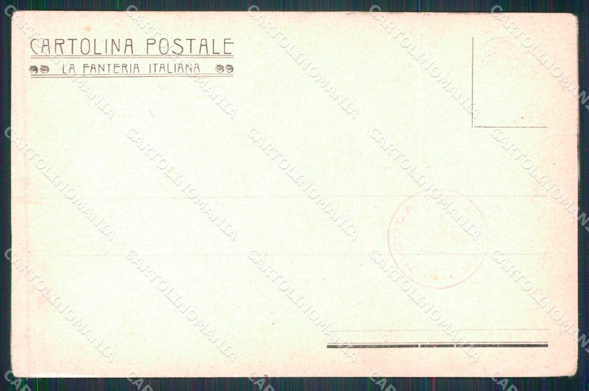Militari Reggimentali 140° ? Reggimento Fanteria Tricolore cartolina KF4722 – retro