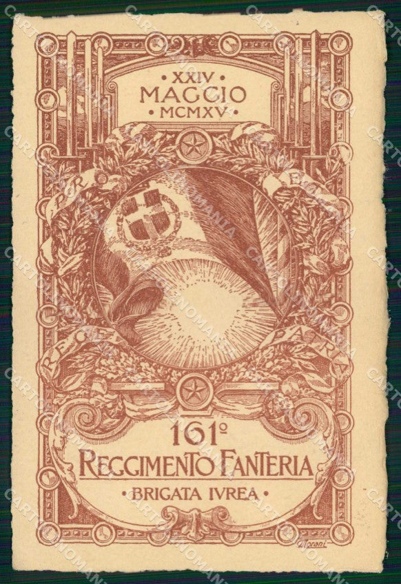 Militari Reggimentali 161° Reggimento Fanteria Brigata Ivrea cartolina KF4745 – fronte