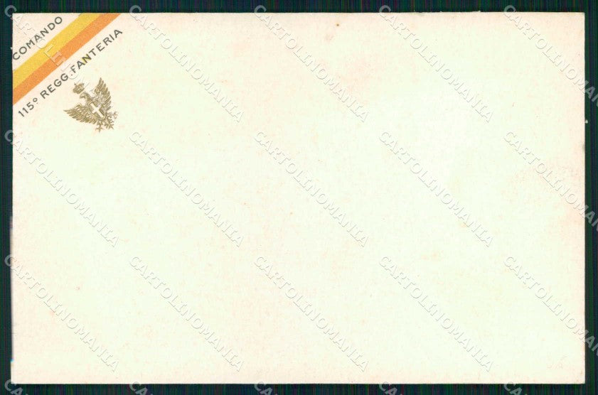 Militari Reggimentali 115° Reggimento Fanteria Comando cartolina KF4746 – fronte