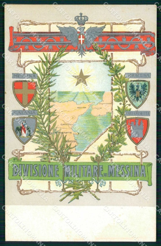 Militari Divisione Militare di Messina cartolina KF4754 – fronte