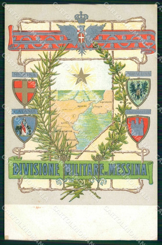 Militari Divisione Militare di Messina cartolina KF4756 – fronte